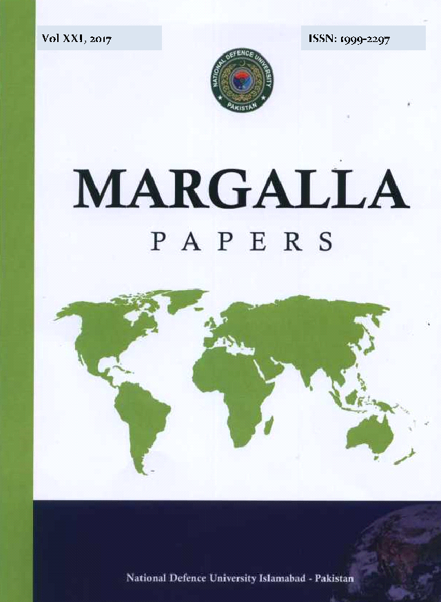 					View Vol. 21 No. 1 (2017): Margalla Papers
				