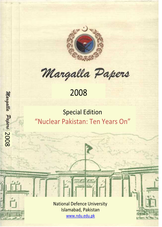 					View Vol. 12 No. 2 (2008): Margalla Papers (Special Issue)
				
