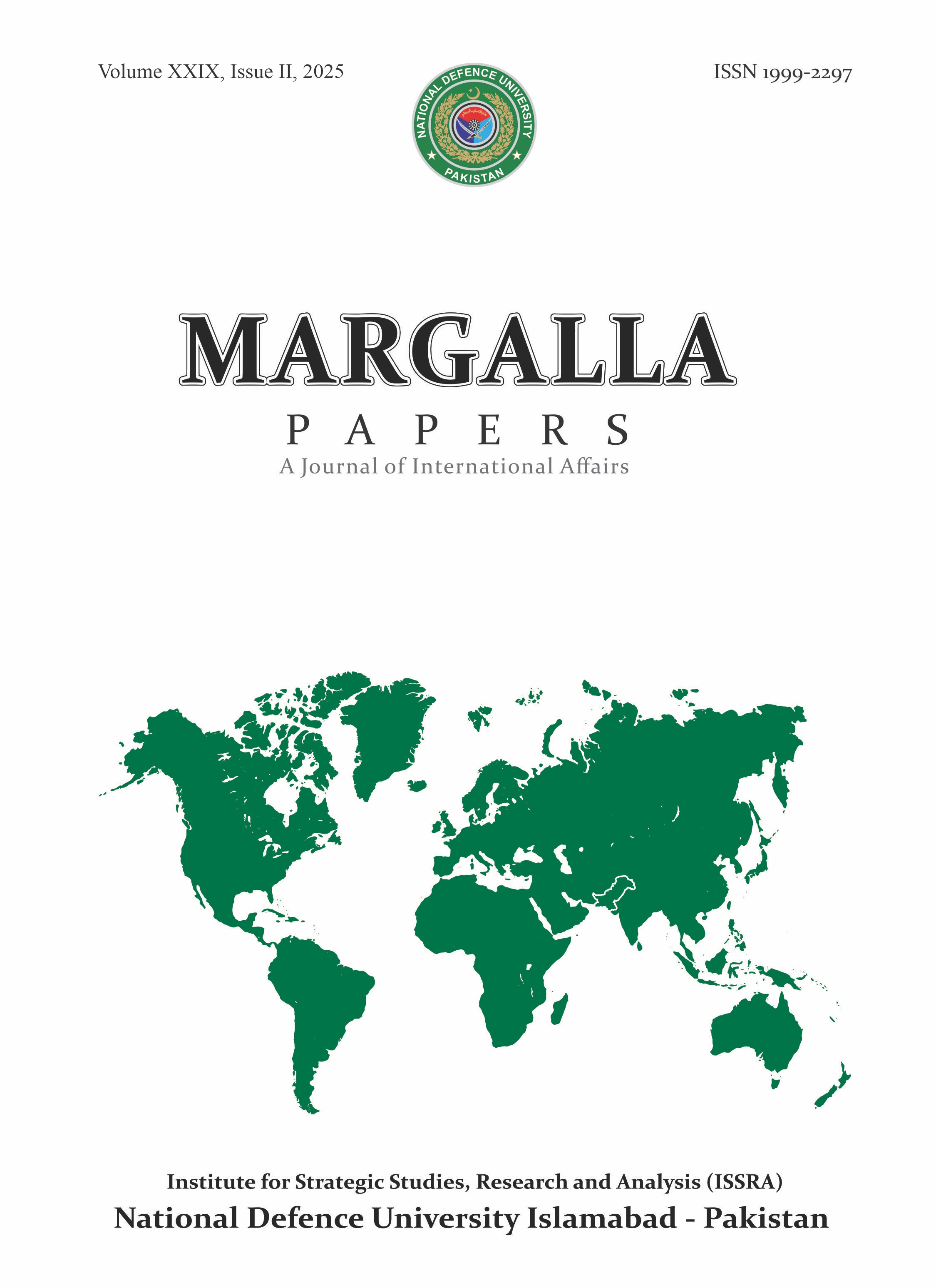 					View Vol. 29 No. 2 (2025): Margalla Papers
				